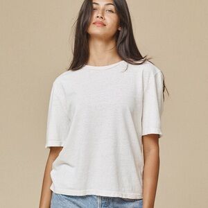 Jungmaven Silverlake Cropped Tee in Coffee